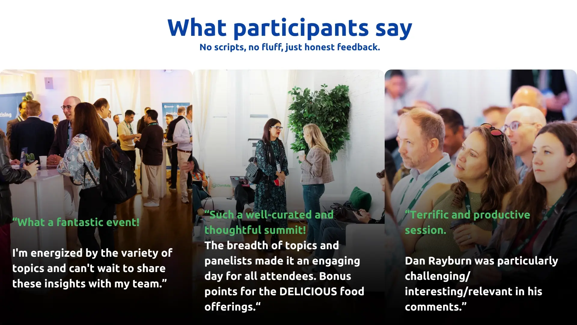 DanAds I Summit 26 NYC - Participants Testimonial